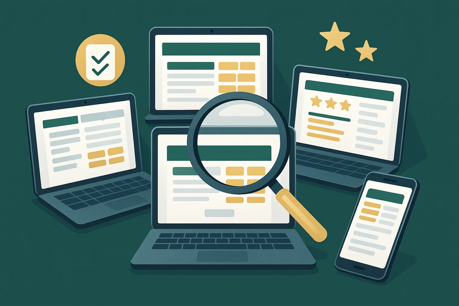 Confronto visivo tra i migliori siti di scommesse calcio autorizzati in Italia con analisi comparativa